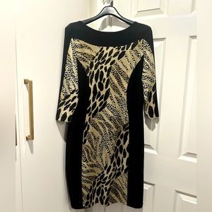 Tiger Print Design Dress